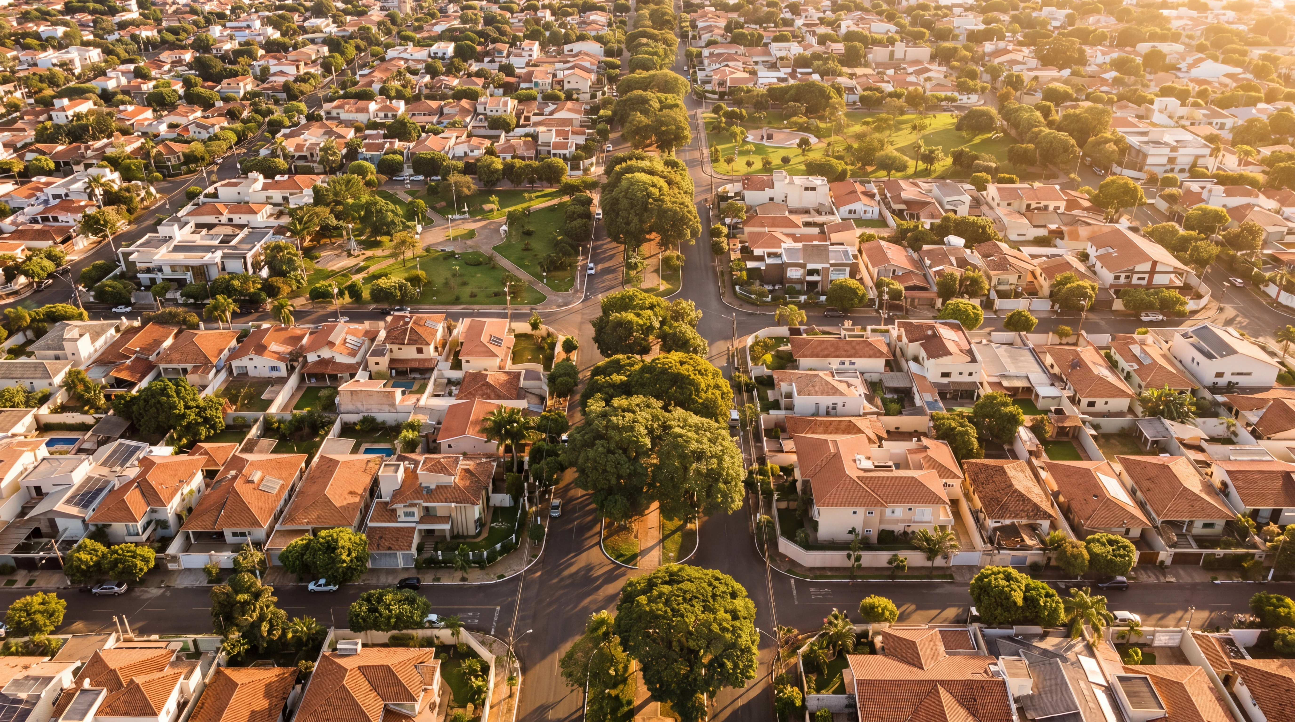 Bairro consolidado em Goiânia — resultado do trabalho da ADCON